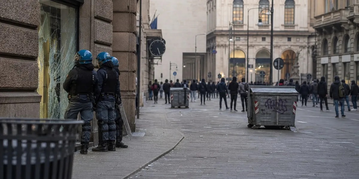 Мелони изпраща 500 военни в Милано след погромите през уикенда