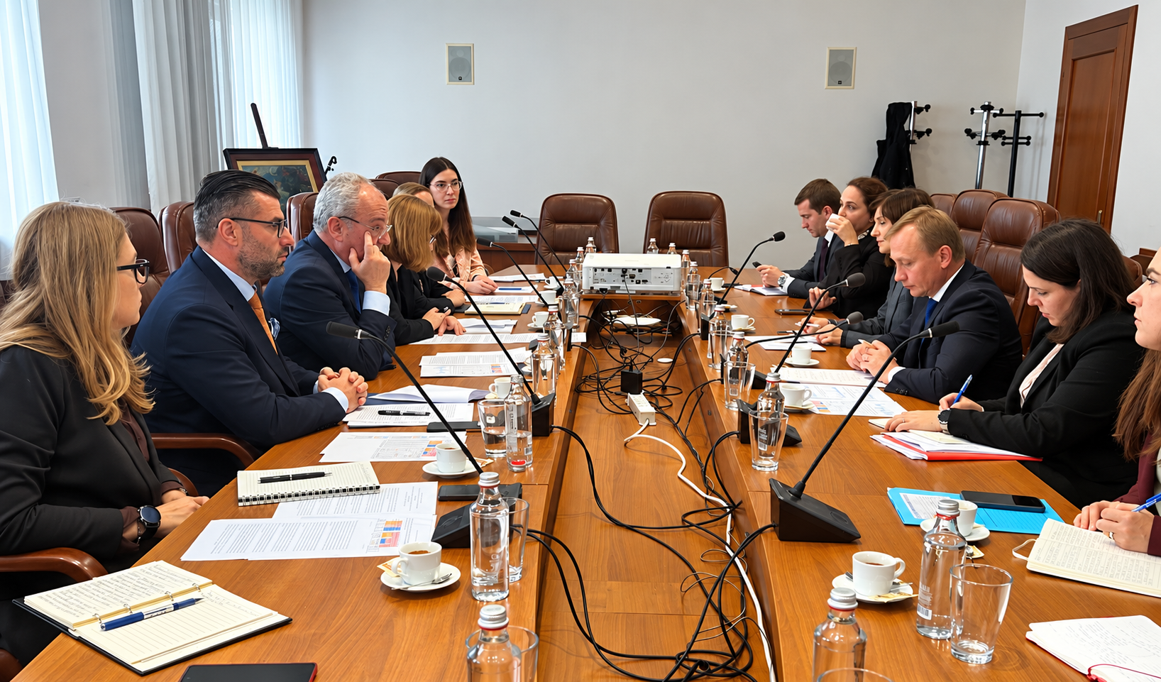 министър на финансите Гълъб Донев еврокомисар по бюджета Пьотър Серафин