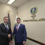 Министър Жечо Станков и помощник-секретар международните въпроси в Департамента по енергетика Томи Джойс