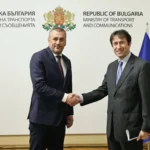 министърът на транспорта и съобщенията Георги Пеев и Корман Исмаилов