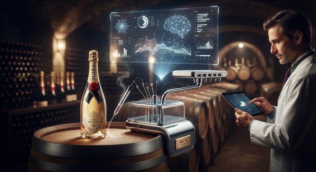 Moët Hennessy разработва AI сензор, който „надушва“ дефекти в гроздето