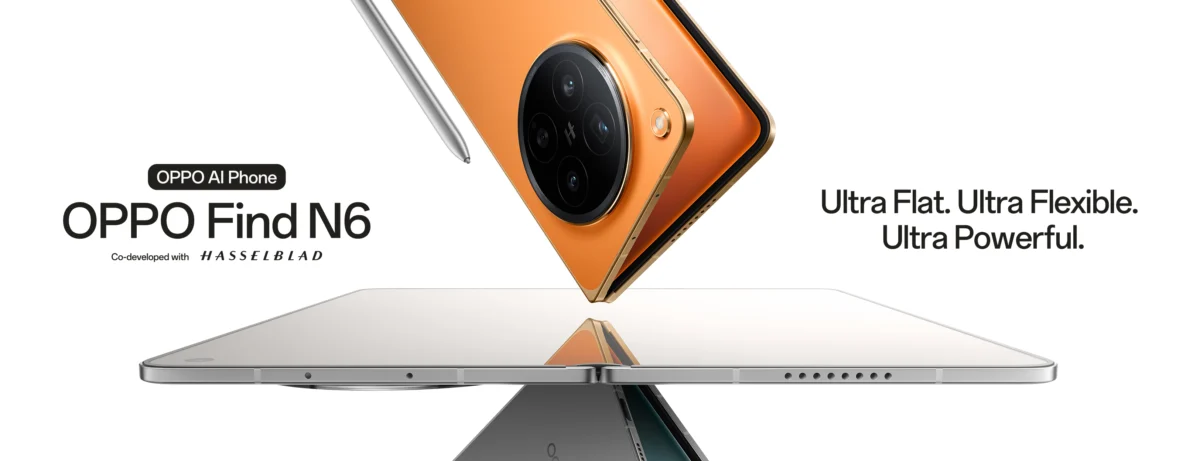 Китайската Oppo представя първия в света сгъваем телефон Find N6, без гънки