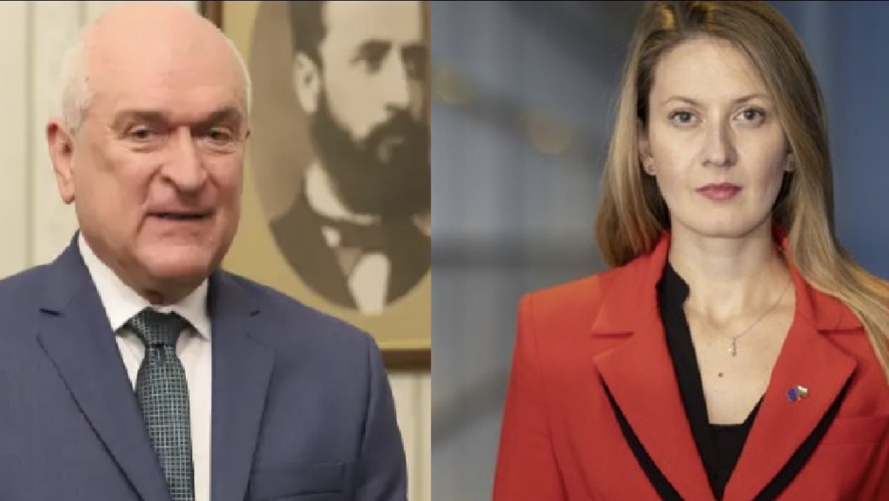 Кандидатът на БСП за еврокомисар Цветелина Пенкова разговаря с премиера Димитър Главчев