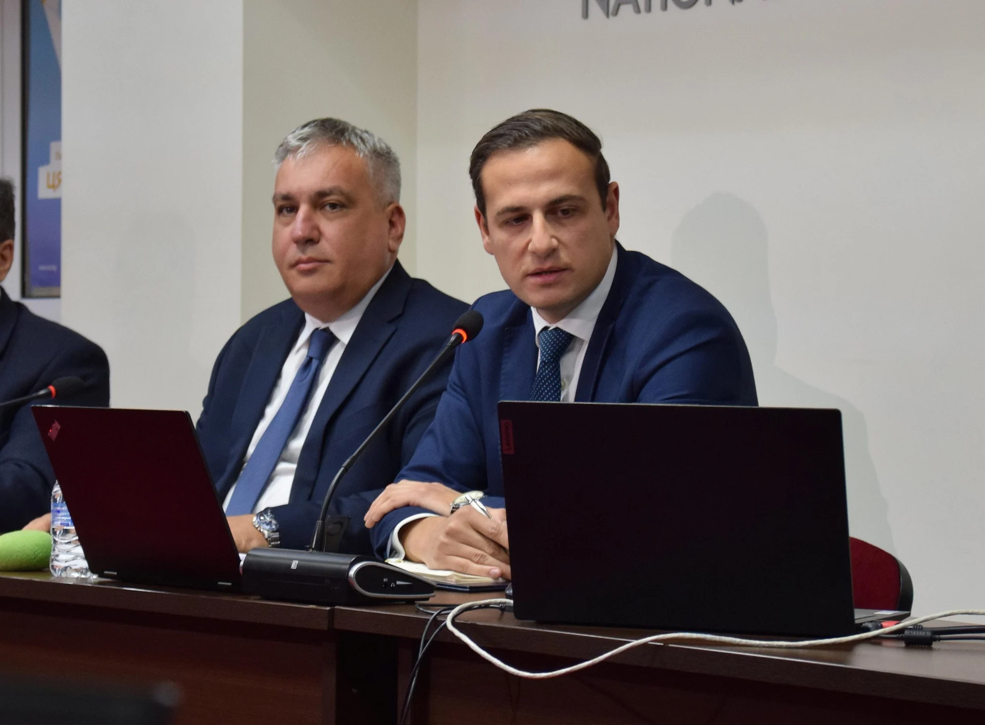 председател НСИ Атанас Атанасов и зам-председател Свилен Колев