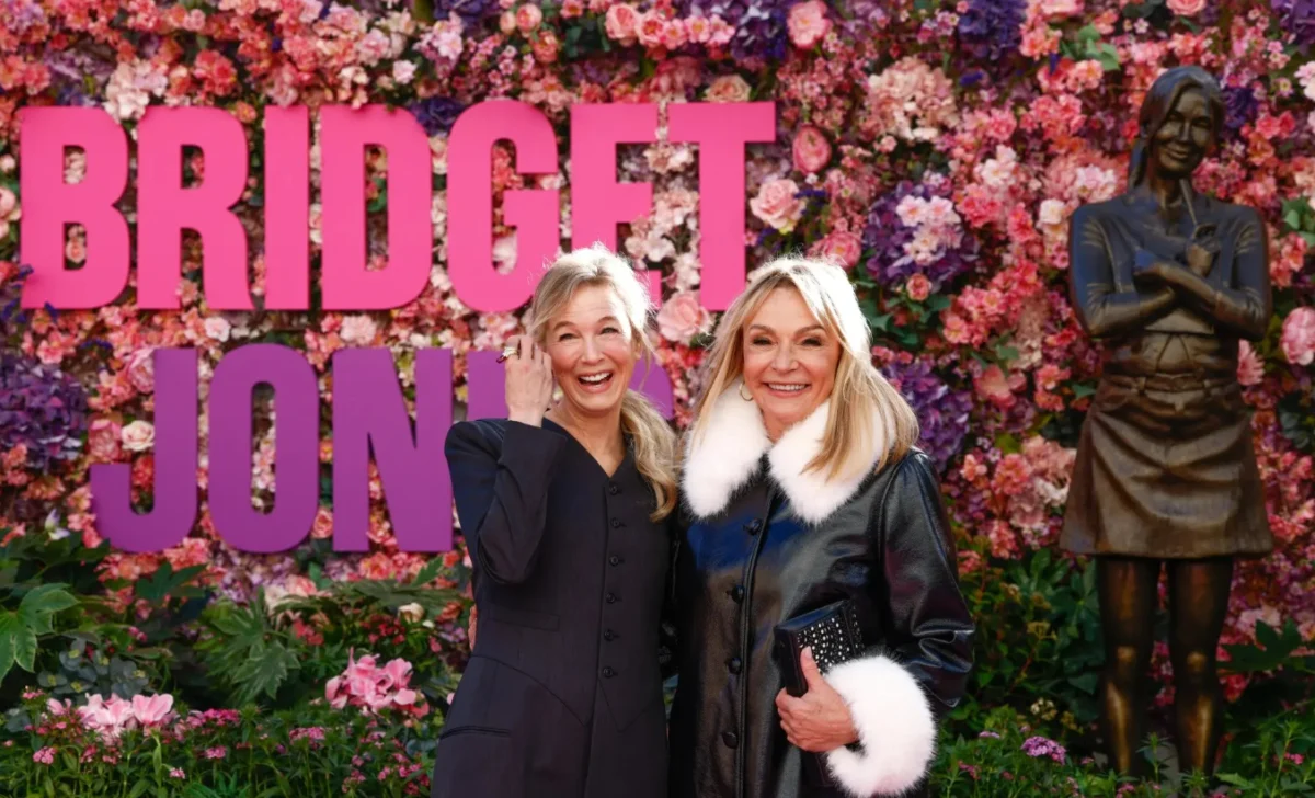 Рене Зелуегър с писателката Хелън Филдинг.