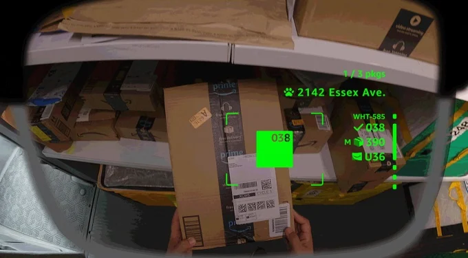 Amazon представя умни очила с AI за своите куриери 2 screenshot 2025 10 22 at 2.18.57pm