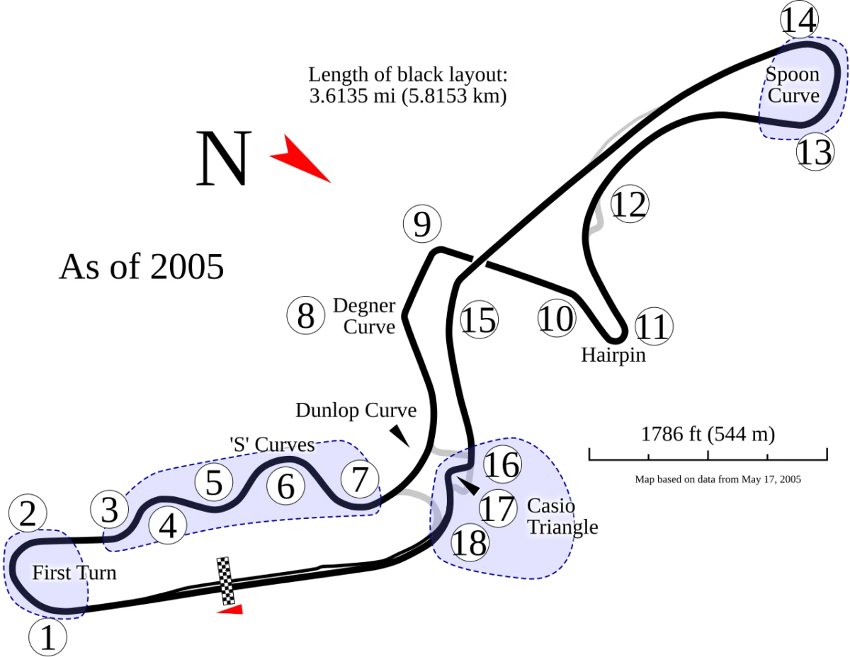  suzuka e pista za provezhdane na avtomobilni i motoczikletni sastezaniya suzuka 