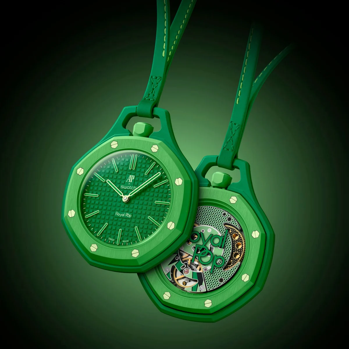 Audemars Piguet и Swatch създадоха „Royal pop“ джобен часовник за 400 долара