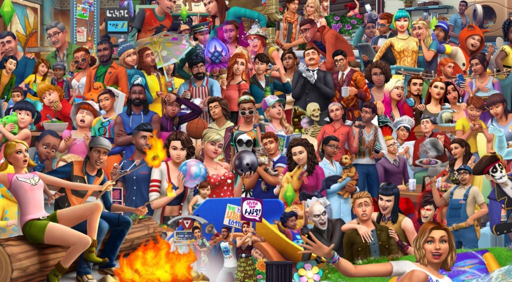 the sims collage