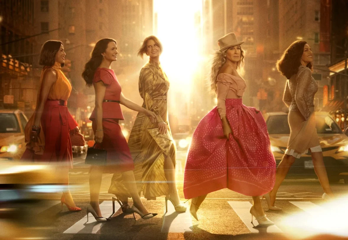 От ляво надясно: Лиса Тод Уексли, Шарлот, Миранда, Кари и Сийма Пател.