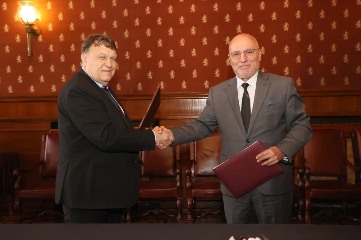 управител БНБ Димитър Радев ректор СУ проф. д-р Георги Вълчев