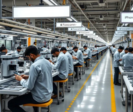 Foxconn отзова над 300 китайски служители от фабриките си за iPhone в Индия