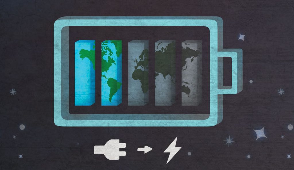 world battery illustration