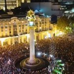 Десетки хиляди протестираха в Грузия, за да осъдят парламентарните избори, които според тях са фалшифицирани