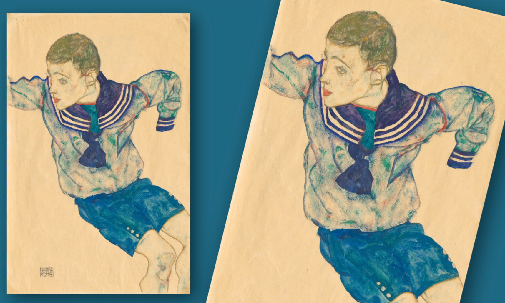 Акварел на Егон Шиле, откраднат от нацистите, се предлага на търг за 1 млн. паунда 1 Акварел на Егон Шиле, откраднат от нацистите ще бъде продаден на търг за 1 млн. паунда