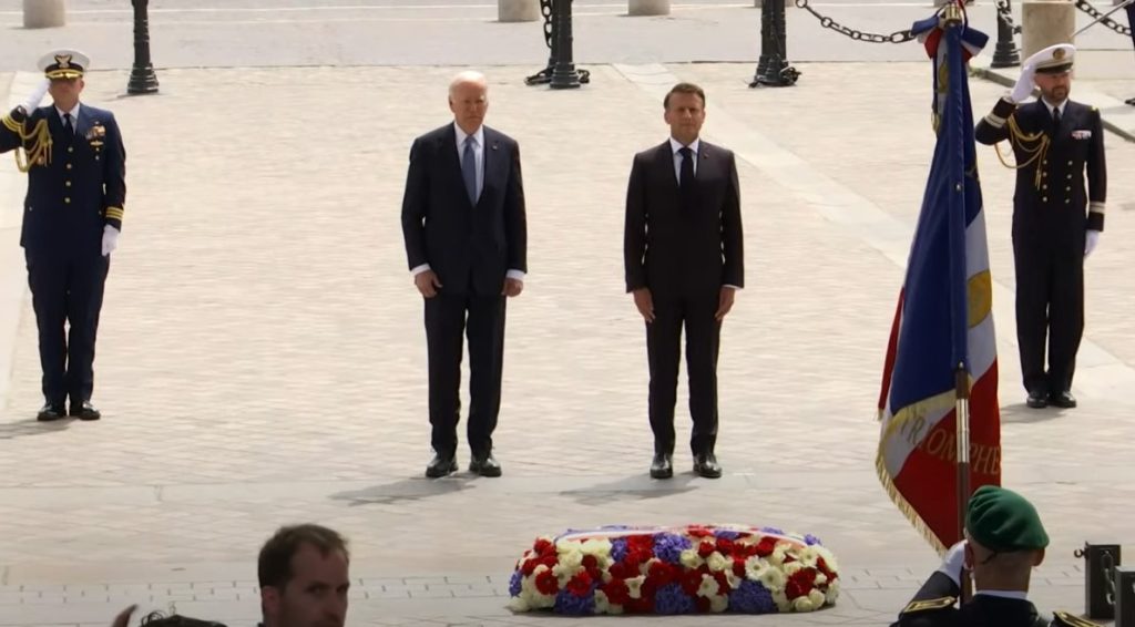 Макрон организира пищна церемония за визитата на Байдън