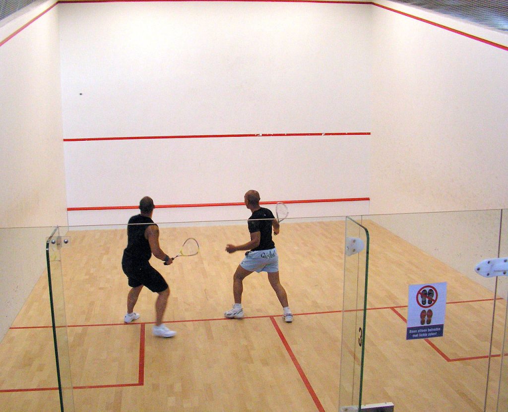 Игра на скуош Squash court