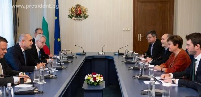 Президентът Радев се срещна с Кристалина Георгиева мвф