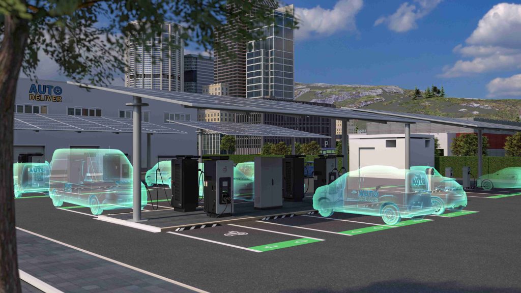 Шнайдер-Електрик-Schneider-Electric-eMobility_distribution_center_vision електромобили
