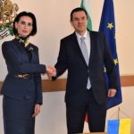 Никола Стоянов и украинският посланик Олеся Илашчук