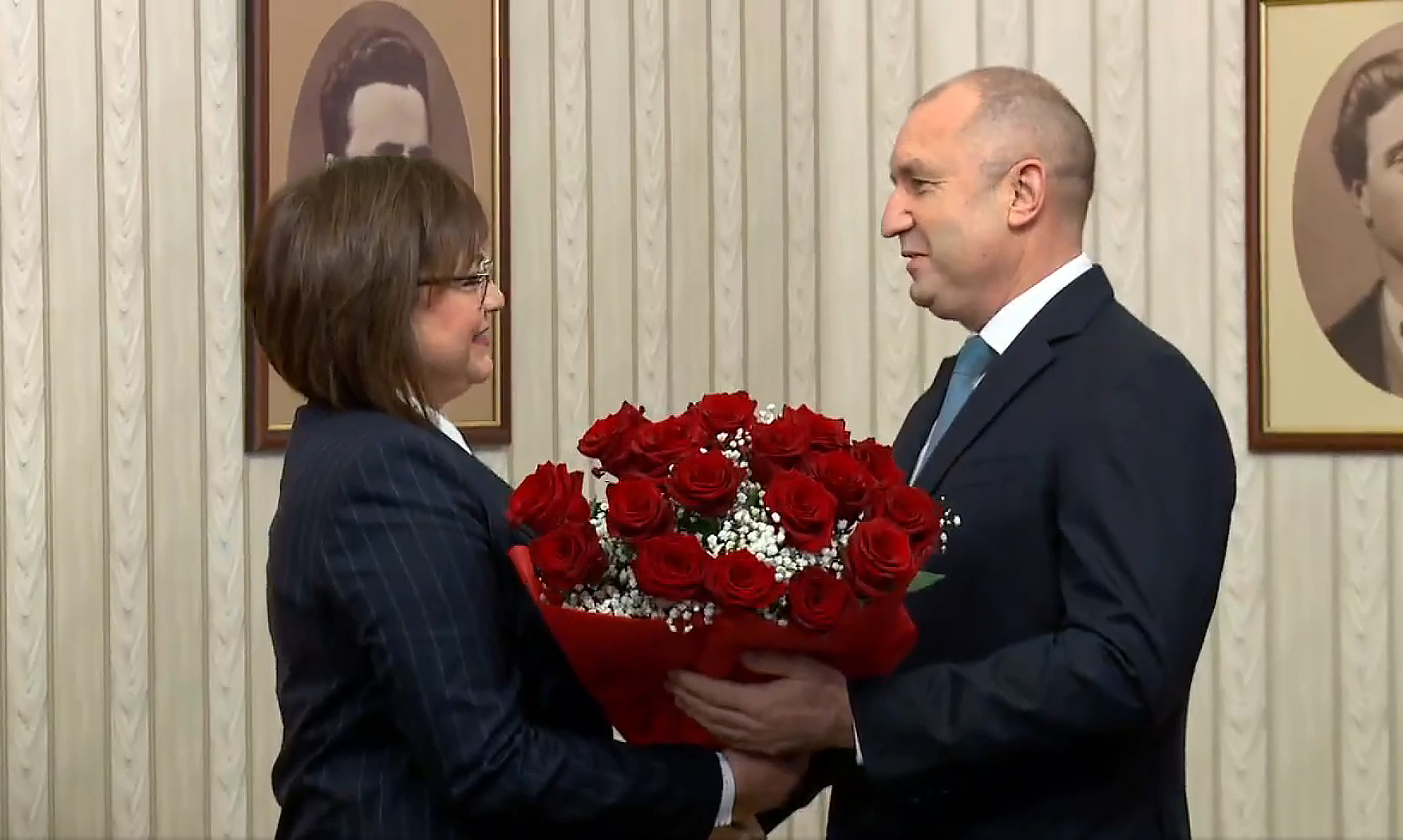 Румен Радев и Корнелия Нинова