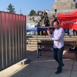 Заграждения паметника на съветската армия